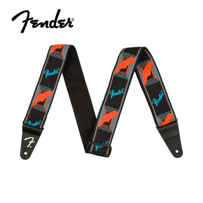 Fender Neon Monogrammed Strap 吉他背帶 藍橘