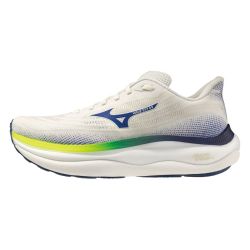 Mizuno 美津濃Wave Sky 9 4E J1GC251151 男慢跑鞋超寬楦跑鞋路跑白黃