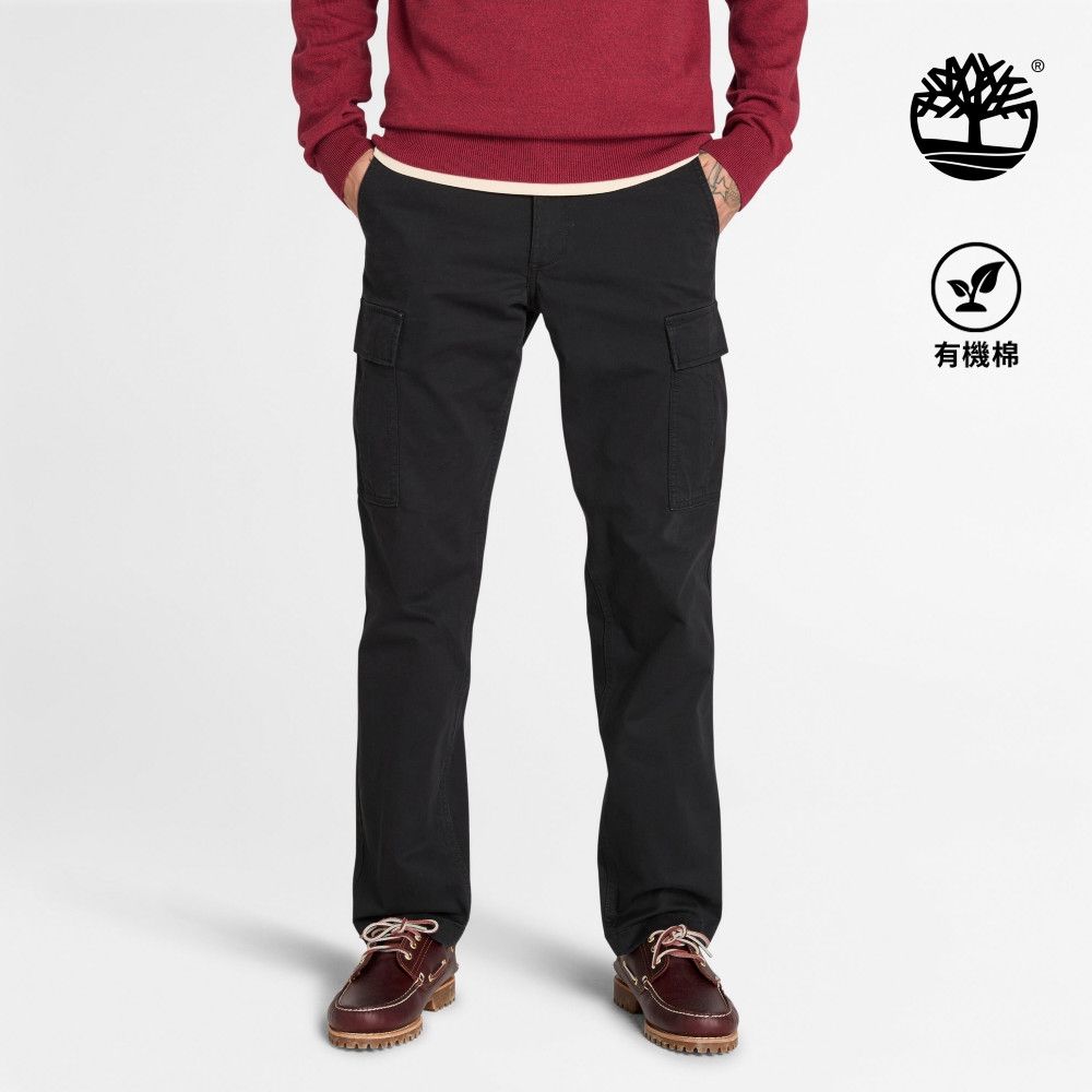 Timberland官方旗艦 男款黑色工裝長褲|A2PG9001
