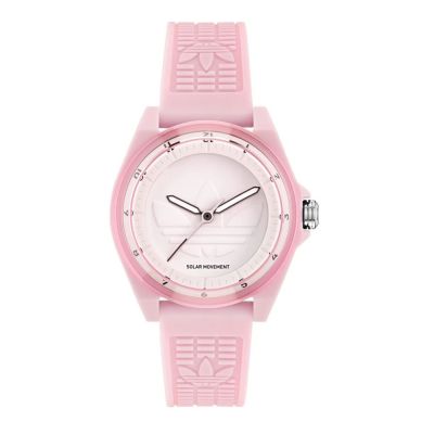 ADIDAS 愛迪達 Project Four Solar 樹脂錶帶_AOST25531_粉色_41mm