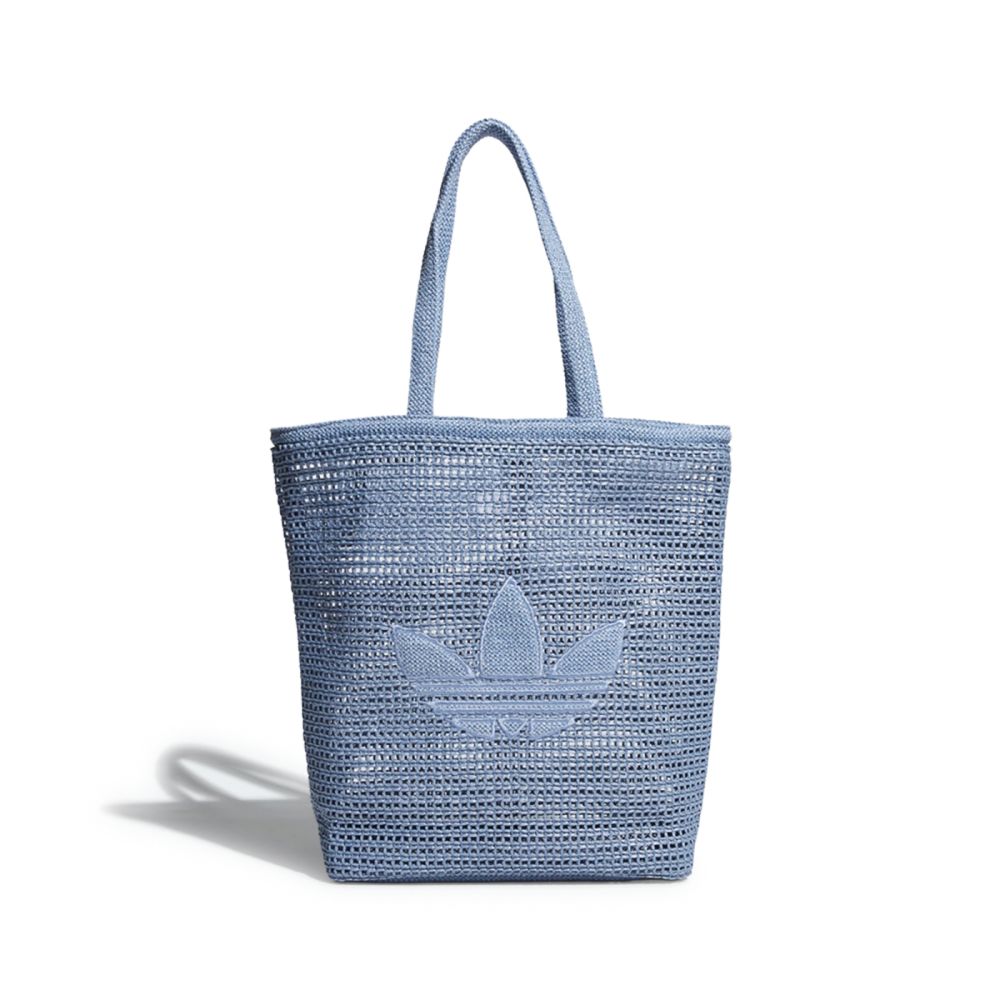 adidas 愛迪達 編織托特包 ORI KNIT TOTE 藍 肩背 手提 三葉草 KW2006