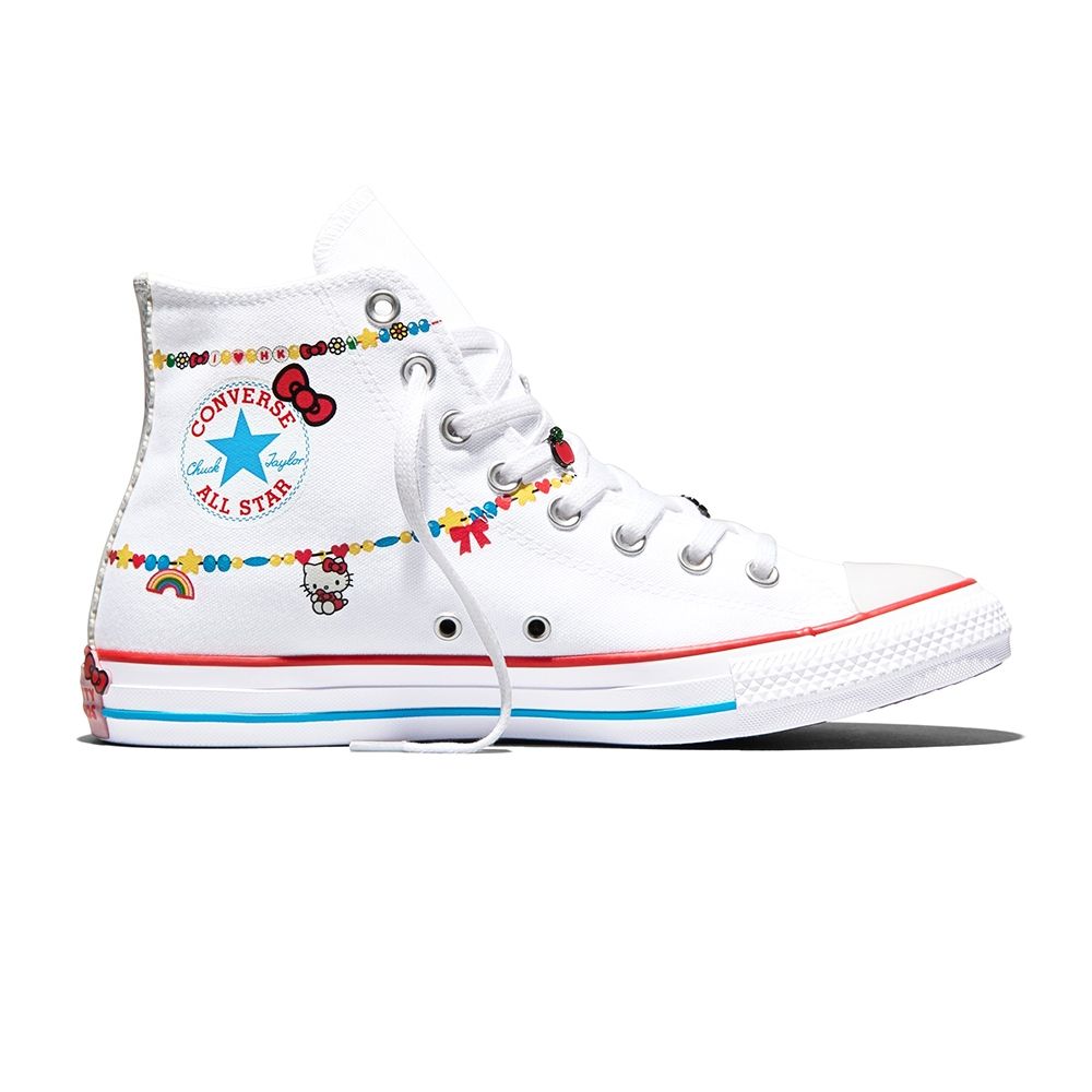 Converse Ctas Hi 休閒鞋 男鞋 女鞋 帆布鞋 白彩色 三麗鷗 印花 高筒 A17699C