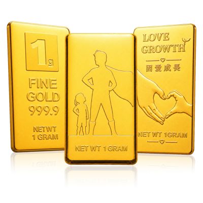 【童樂繪金飾】黃金9999 純金1克 1g金磚/金條 三選一 幸運星LuckyStar