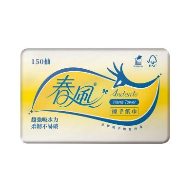 春風 3折擦手紙 150抽*20包/箱