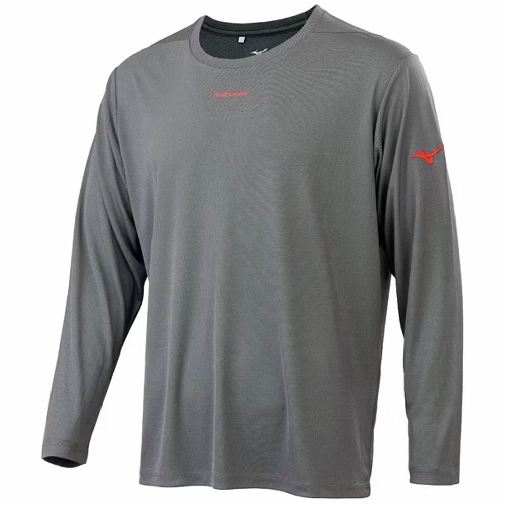 MIZUNO 美津濃長袖上衣男吸濕排汗灰32TAC53509 | 其他品牌| Yahoo購物中心