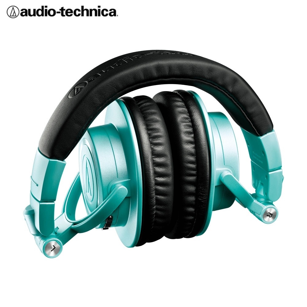 鐵三角ATH-M50xBT2 IB 冰藍限定色無線耳罩式耳機| Audio-Technica 鐵