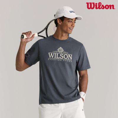 【Wilson】男裝 服飾 短袖T恤 暮藍色/白色/沙色(運動 休閒_舒適_網球服)