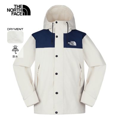 【The North Face 官方旗艦】北面男款白色DRYVENT防水衝鋒衣|8FZMAEJ 外套