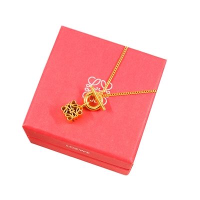 LOEWE 羅威 項鍊 經典雕花 (金色) Anagram