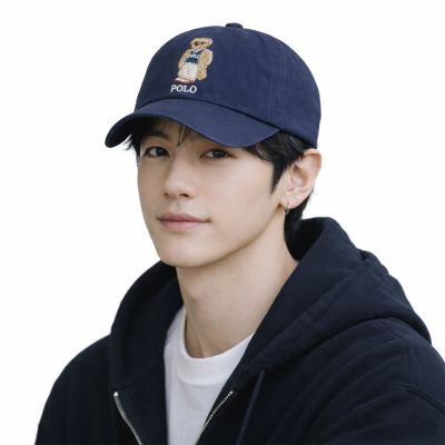 Polo Ralph Lauren RL 熱銷刺繡熊款圖案帽子-深藍色