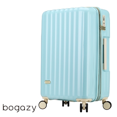 Bogazy 雅典美爵 29吋鏡面光感海關鎖可加大行李箱(蒂芬妮綠)