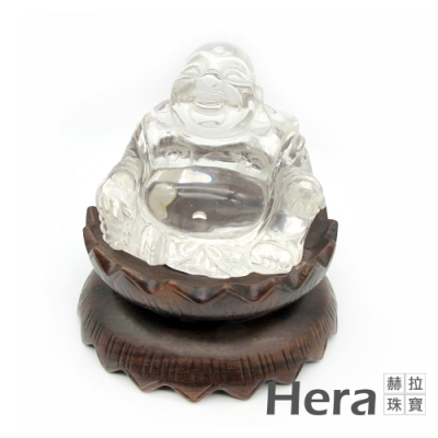 【HERA赫拉】 白水晶蓮花財神擺件