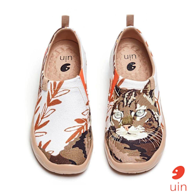 uin 西班牙原創設計 女鞋 美國短毛貓彩繪休閒鞋W1109370