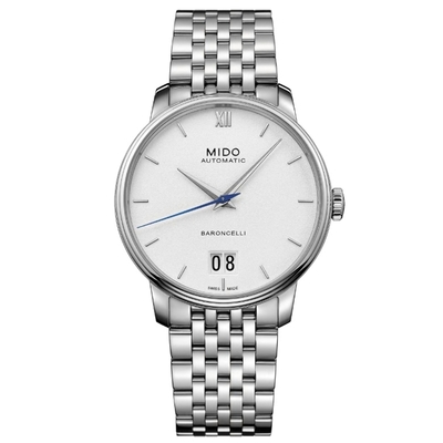 MIDO美度 官方授權 BARONCELLI永恆系列 大日期窗機械腕錶 錶 手錶 送禮 40mm/ M0274261101800