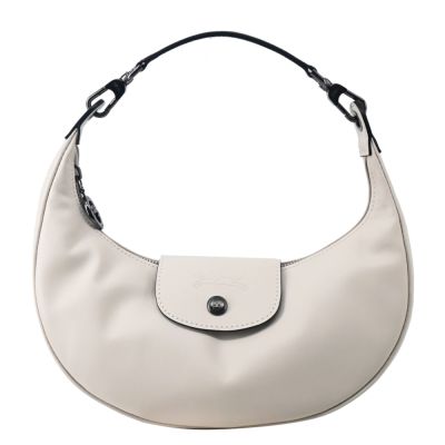 LONGCHAMP LE PLIAGE XTRA系列牛皮半月手提包(小/白紙)
