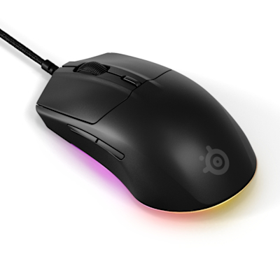 SteelSeries賽睿Rival 3 Gen 2有線電競滑鼠-夜澈黑