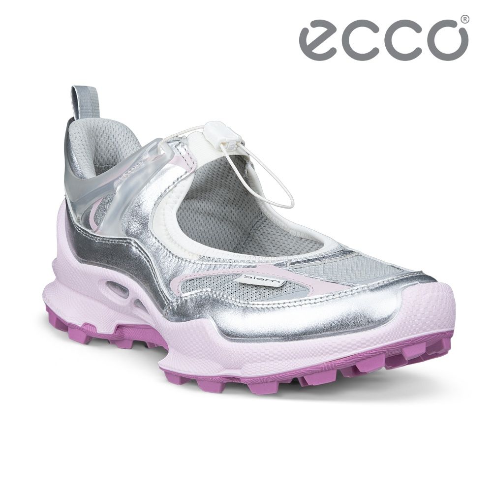ECCO BIOM C-TRAIL W 蹤跡健步鏤空戶外繫帶休閒鞋 女鞋 銀色/水泥灰/黑色/白色