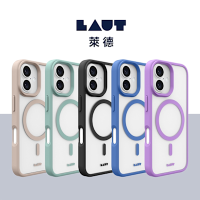 LAUT 萊德 iPhone 16 Plus 磁吸簡約耐衝擊保護殼
