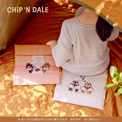 【SENSE LAB·好感製所】Disney迪士尼 奇奇蒂蒂 開心果摺疊坐墊收納袋2件組(摺疊坐墊+多功能2用後背袋)