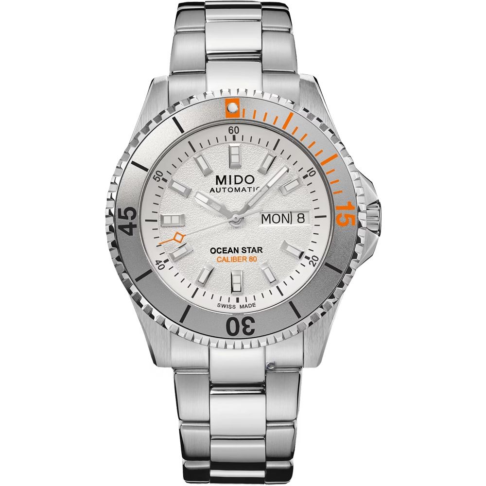 MIDO 美度錶 Ocean Star 200 海洋之星 潛水機械腕錶-41mm白 M0269301103100