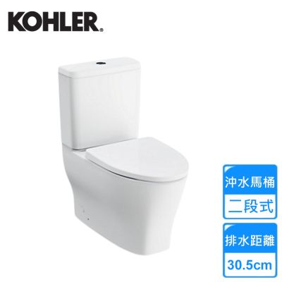 【KOHLER】Family Care 水漩風分體馬桶/管距30.5公分 K-23191T-NS-0〈不含安裝〉
