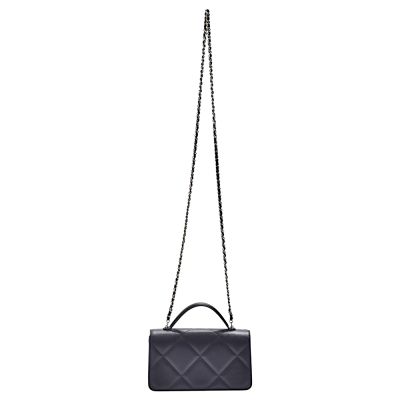 Chanel 經典雙C菱格牛皮金鍊翻蓋coco斜背包-25cm(A01112-黑) | 斜背包