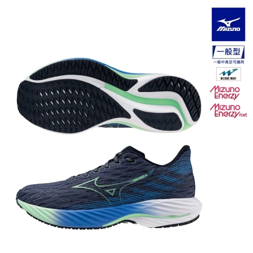 美品　28 MIZUNO 美津濃】WAVE RIDER 28 男款慢跑鞋J1GC240XXX （任選一雙