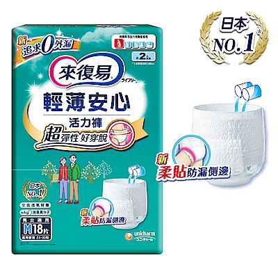 來復易 輕薄安心活力褲/箱購(M~XL可選)