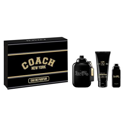 Coach 時尚曜黑男性淡香精禮盒 (100ml + 15ml + 沐浴精 100 ml - 原廠公司貨)