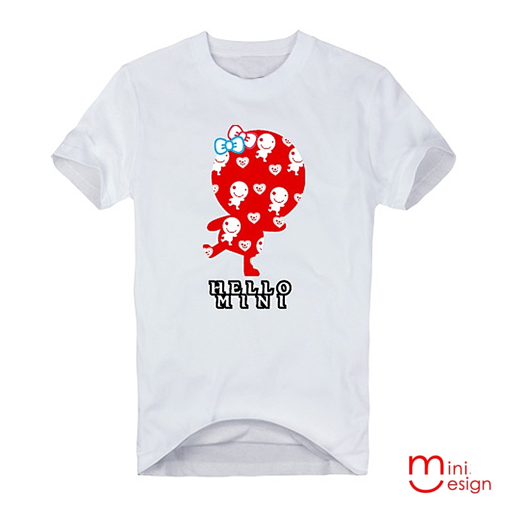 就愛HELLO MINI公仔潮流設計短T 三色-Minidesign (白色)