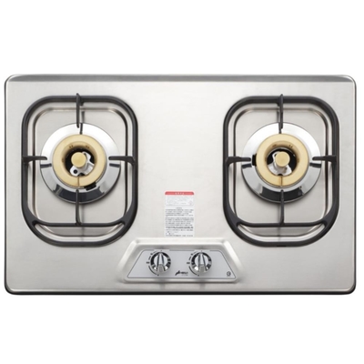 豪山牌 (全省安裝)豪山雙口檯面爐不鏽鋼瓦斯爐桶裝瓦斯ST-2190-S-LPG