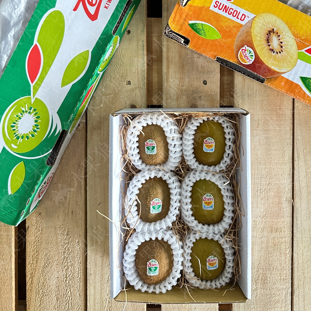果物 rengesou 水果狼紐西蘭Zespri 雙色奇異果6顆/900g 綜合禮盒| 奇異果/山竹/榴槤