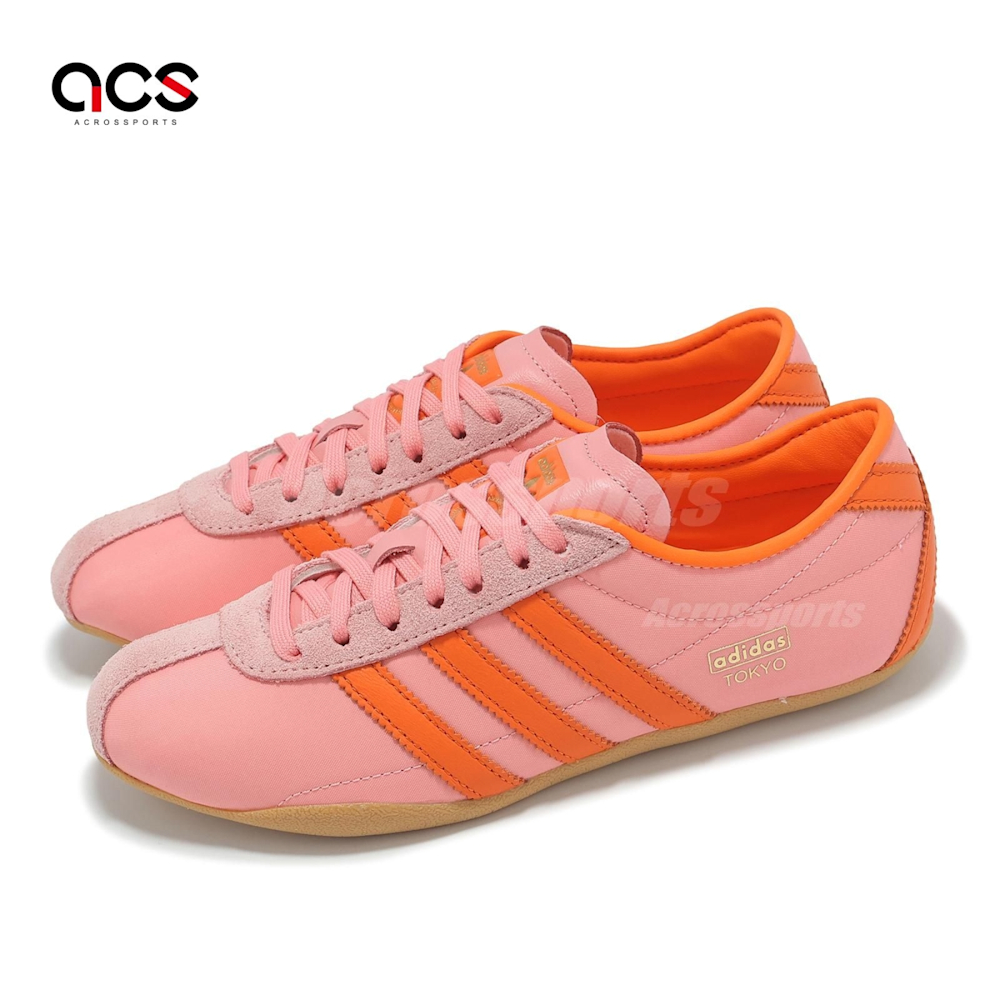 adidas 休閒鞋 Tokyo W 女鞋 粉紅 橘 復古 T頭鞋 愛迪達 鄭浩妍著用 JI3297