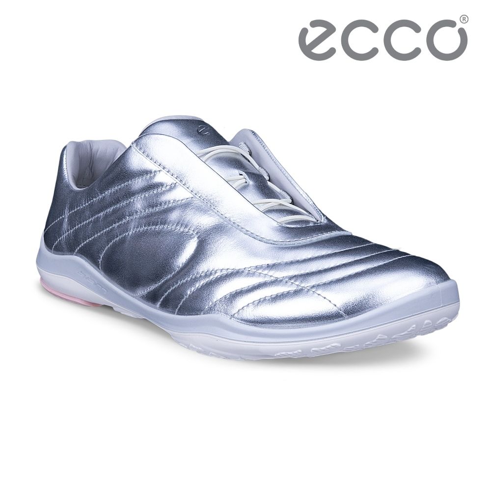 ECCO Biom Lite TR W 健步輕巧簡約皮革休閒鞋 女鞋 銀色