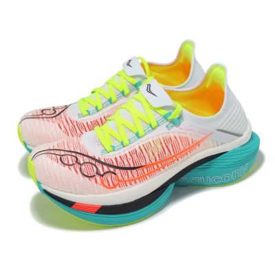 Saucony 競速跑鞋 Endorphin Elite 2 男鞋 女鞋 白 厚底 緩震 推進 碳纖維板 索康尼 S3099497