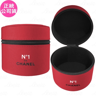 CHANEL香奈兒 CHANEL 香奈兒 1號紅色山茶花圓筒收納盒(公司貨)