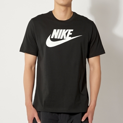 Nike AS M NSW Tee Icon Futura 男款 黑色 基本款 LOGO 運動 休閒 短袖 上衣 AR5005-010
