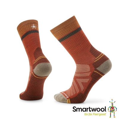 Smartwool 官方旗艦 機能戶外全輕量減震中長襪-Winding Trail 暗橙 美麗諾羊毛襪 登山襪 保暖襪 除臭襪