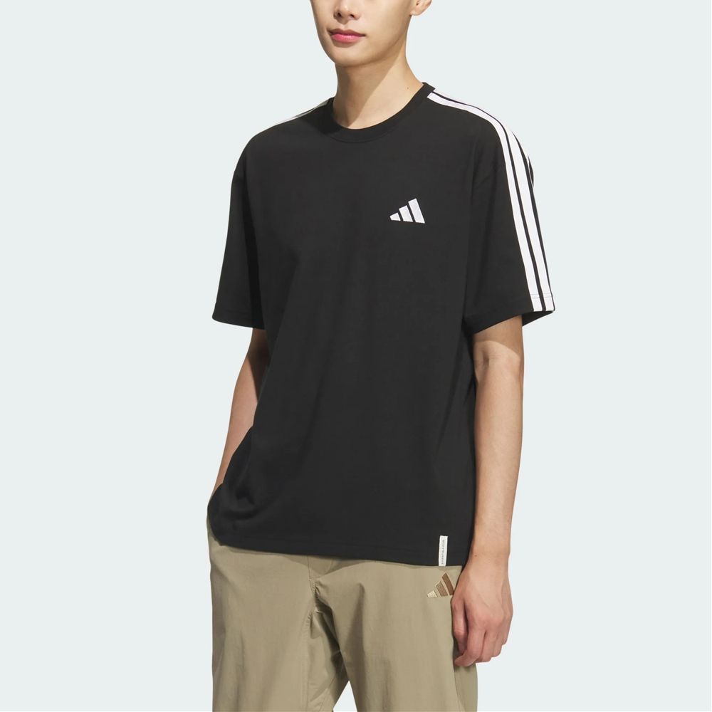 ADIDAS 男款 寬鬆短袖T恤 黑/深藍/白/卡其 ES+ 3S S/S TEE 運動T恤  KF37 (36黑色系)