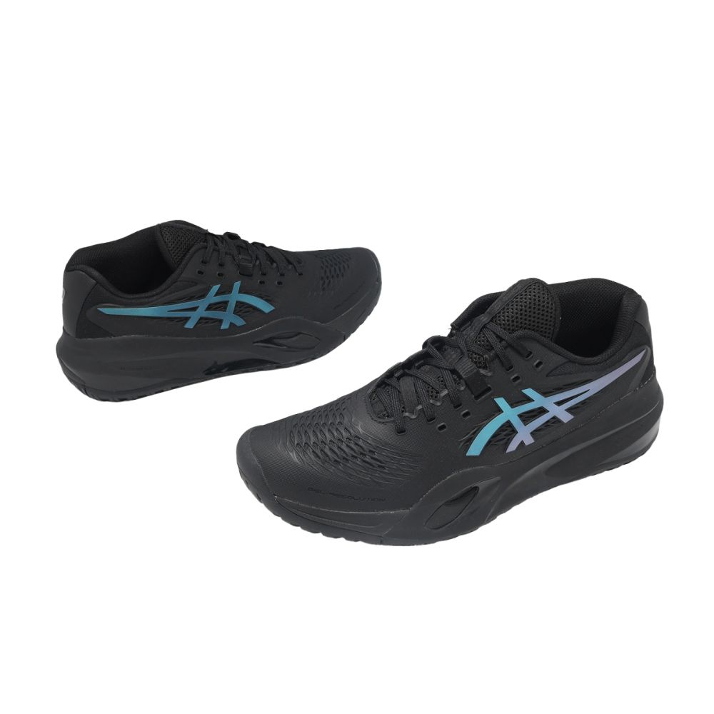Asics 網球鞋Gel-Resolution X Night Energy 男鞋黑藍美網夜場系列
