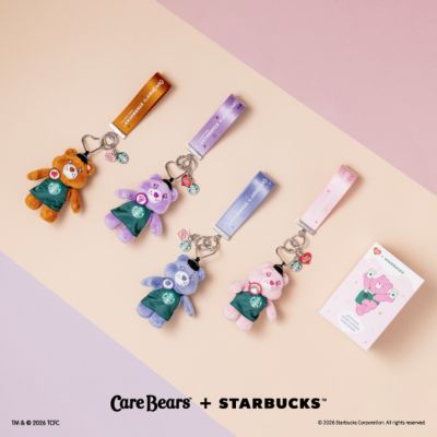 星巴克 CARE BEARS綠圍裙鑰匙圈(隨機出貨)