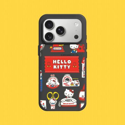 犀牛盾 iPhone 15/16/17/18系列 SolidX強化吸震緩衝防摔手機殼/Hello Kitty-Sticker-生活小物