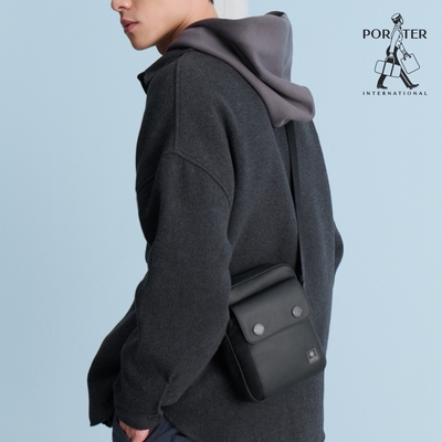 PORTER INTERNATIONAL - 沉著型格HARDY斜背包 - 黑