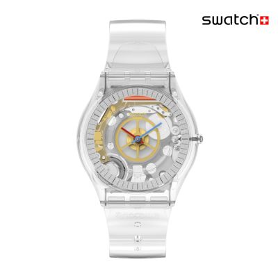 Swatch CLEARLY SKIN 超薄手錶/男錶/女錶/瑞士製造 SS08K109-S06 (34mm)