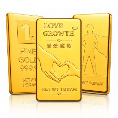 【童樂繪金飾】黃金9999純金 多選 1克 1g金磚/金條 幸運星LuckyStar