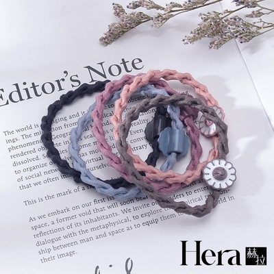 【HERA赫拉】高質感太陽花麻花髮圈2入組-隨機