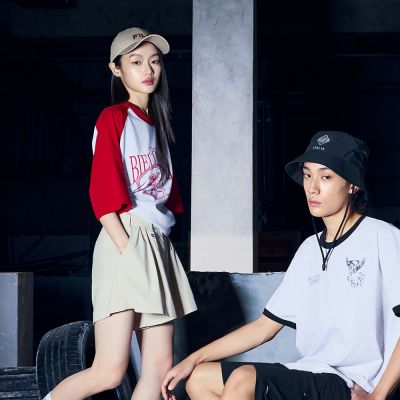 FILA 女平織短褲-卡其 5SHA-1478-KK
