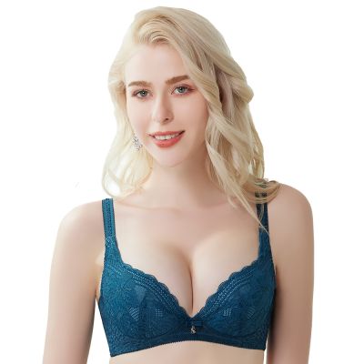 思薇爾 撩波新花漾系列A-C罩蕾絲包覆女內衣(復刻綠)