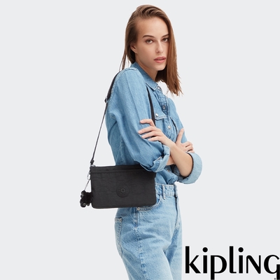 『千層包』Kipling 午夜星空黑單肩隨身斜背包-RIRI