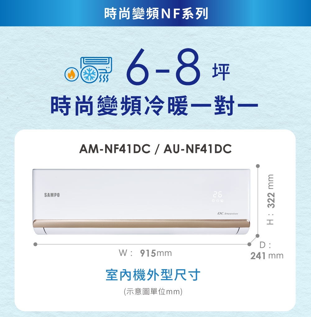 SAMPO聲寶 AU-NF41DC - 詳情2